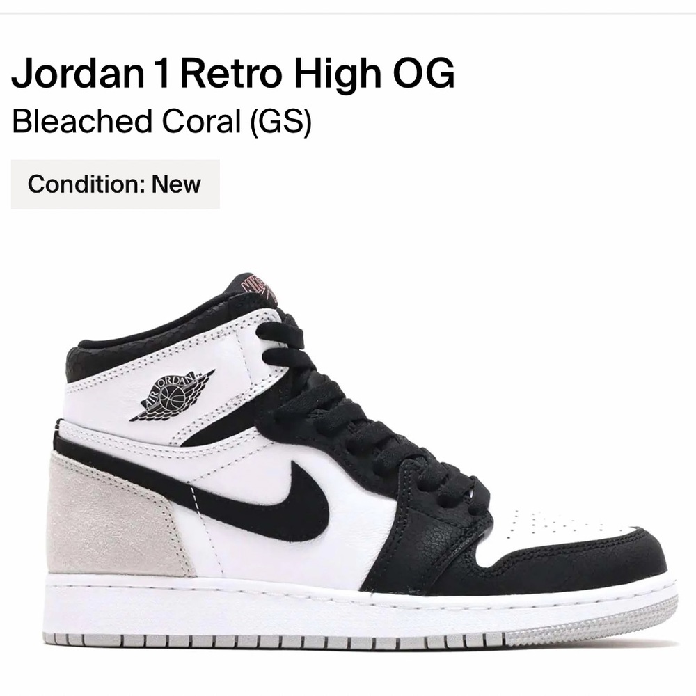 Jordan 1 Retro High OG Bleached Coral Sneakers